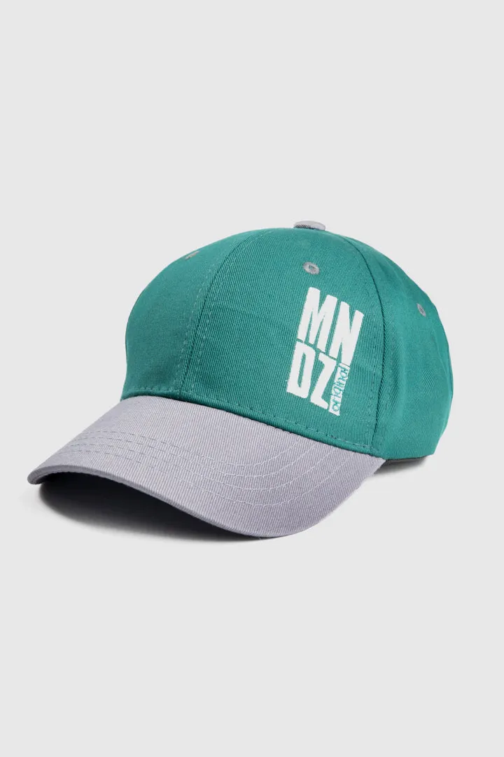 MNDZ Original Embroidered Cap -  Green & Grey