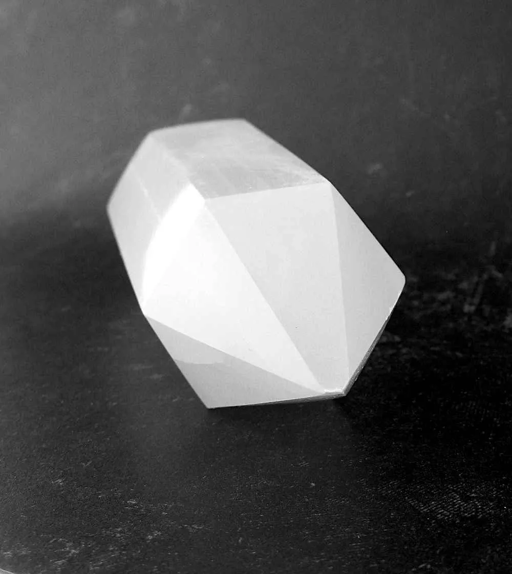 Moroccan White Selenite Generator Crystal 3-3/4 inch