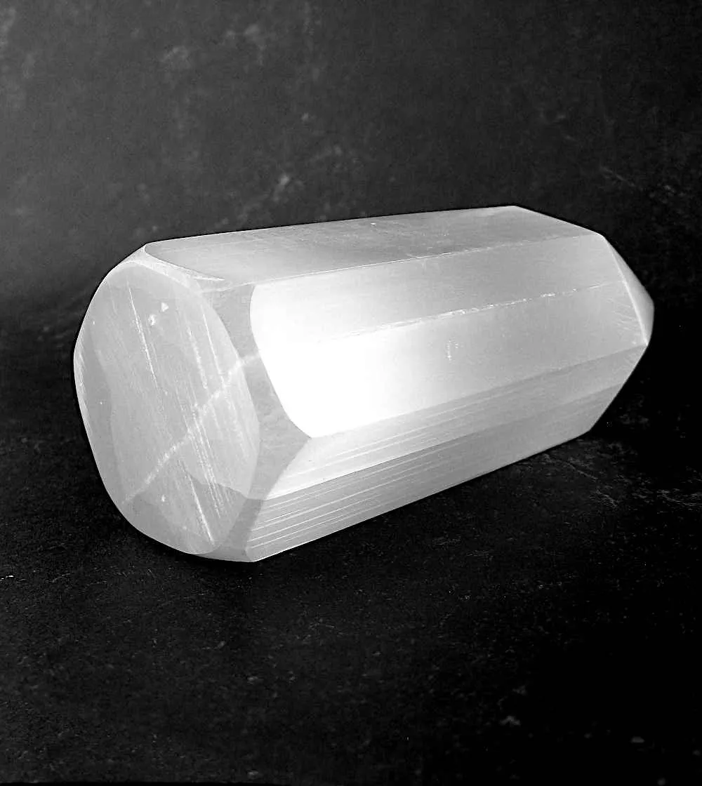 Moroccan White Selenite Generator Crystal 3-3/4 inch