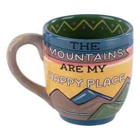 Mountains Are My Happy Place Ceramic Mug