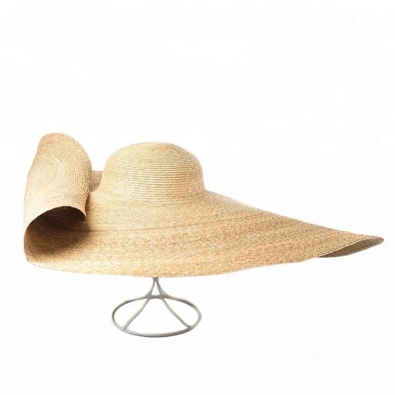 Oversized Wheat  Straw Hat