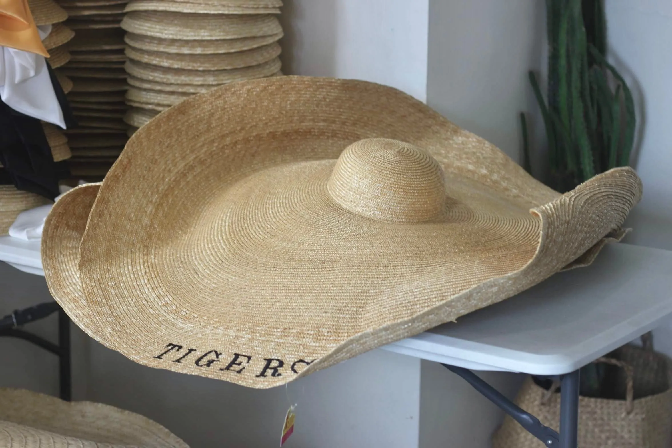 Oversized Wheat  Straw Hat