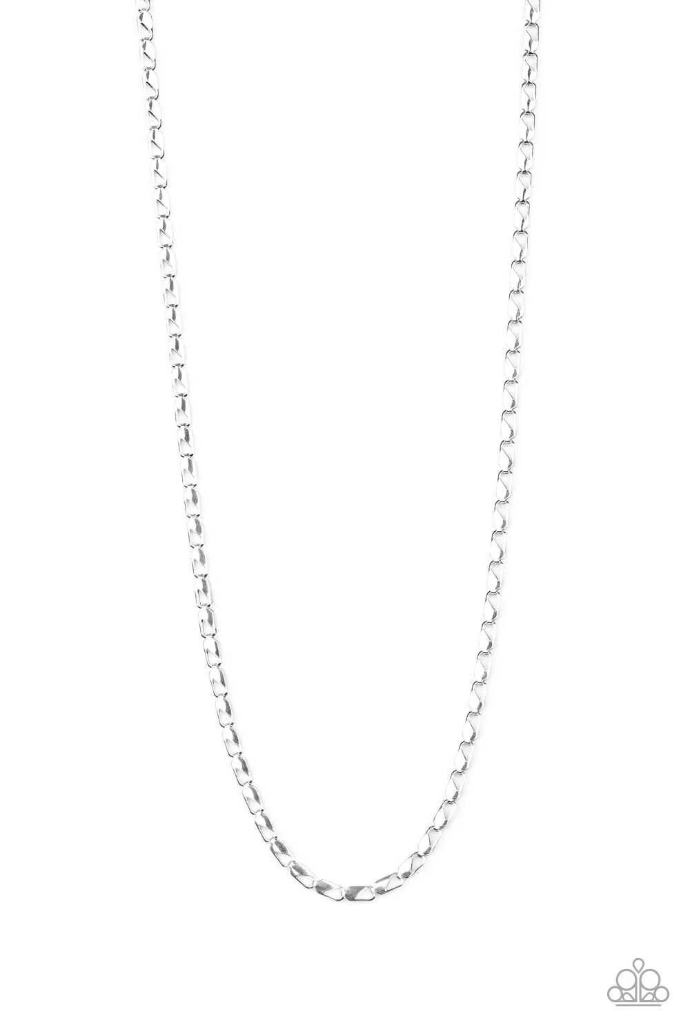 Paparazzi Free Agency Silver Men's Necklace