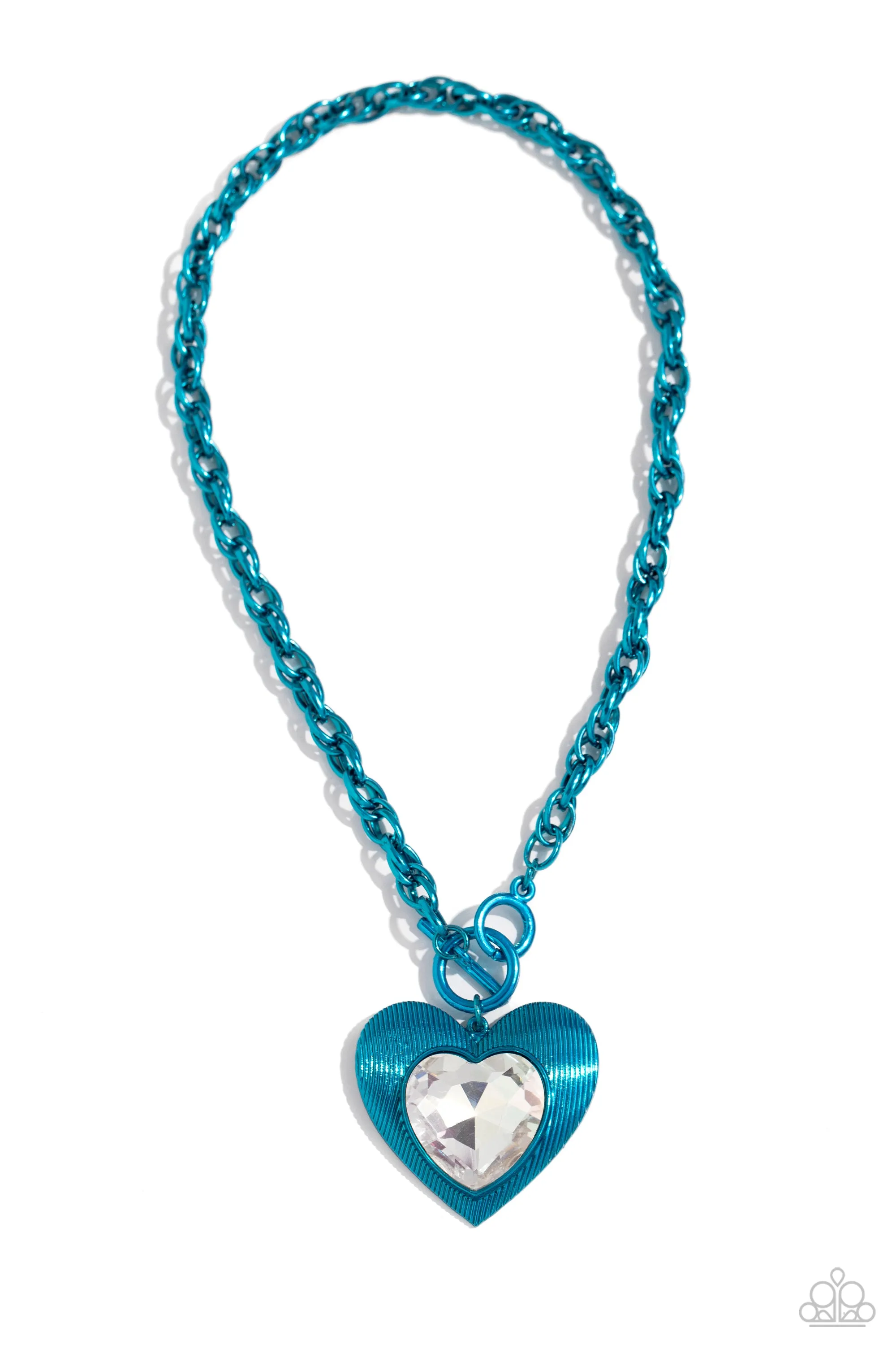 Paparazzi Modern Matchup Blue Necklace & Earring Set