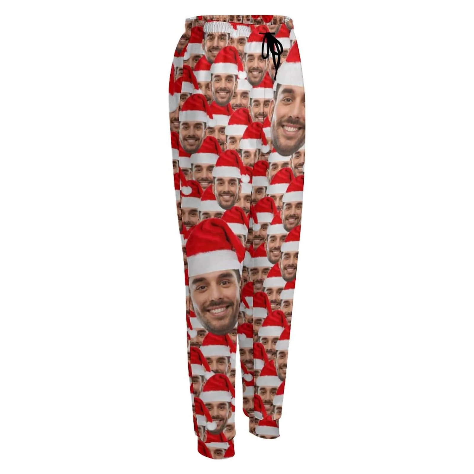 Personalized Sweatpants Custom Face Christmas Pants Women's All Over Print Personalized Casual Sweatpants