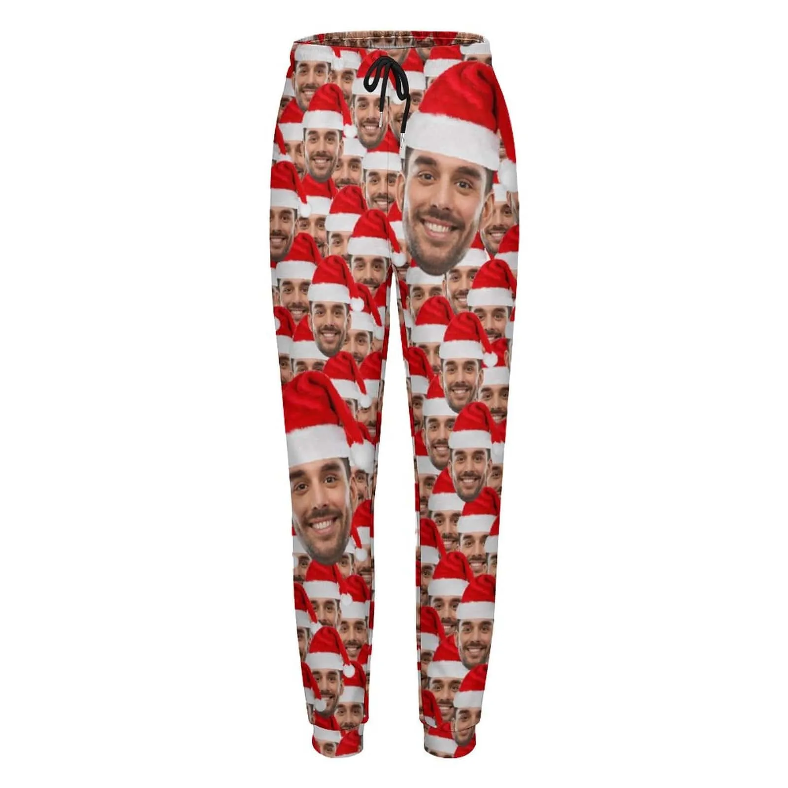 Personalized Sweatpants Custom Face Christmas Pants Women's All Over Print Personalized Casual Sweatpants