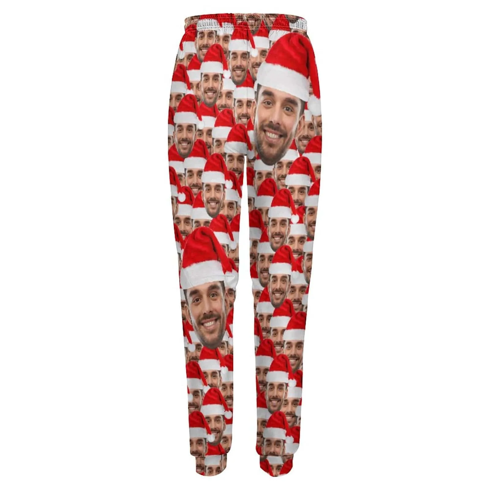 Personalized Sweatpants Custom Face Christmas Pants Women's All Over Print Personalized Casual Sweatpants