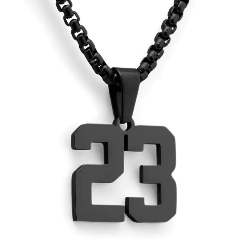 Prominent Number Pendant On Round Box Chain