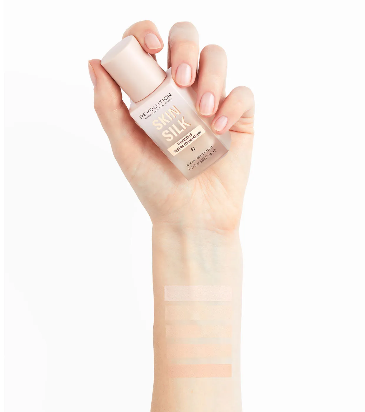 Revolution - Base de maquillaje Skin Silk Serum Foundation - F1