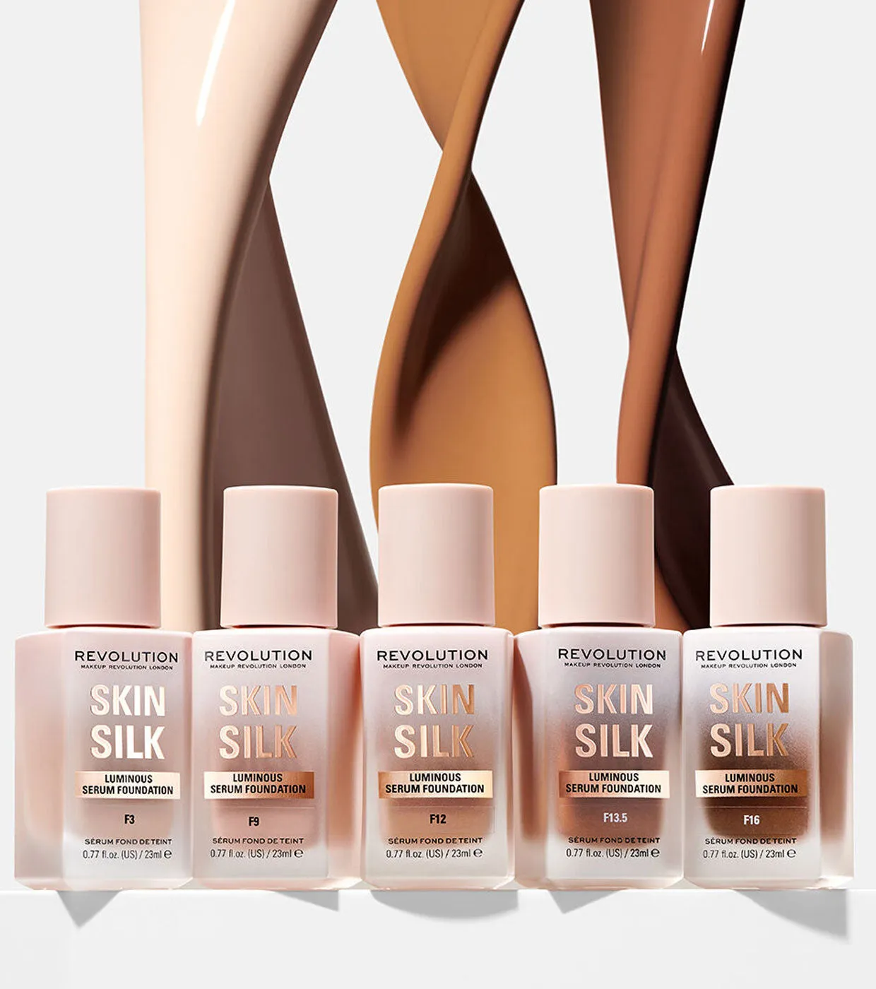 Revolution - Base de maquillaje Skin Silk Serum Foundation - F1