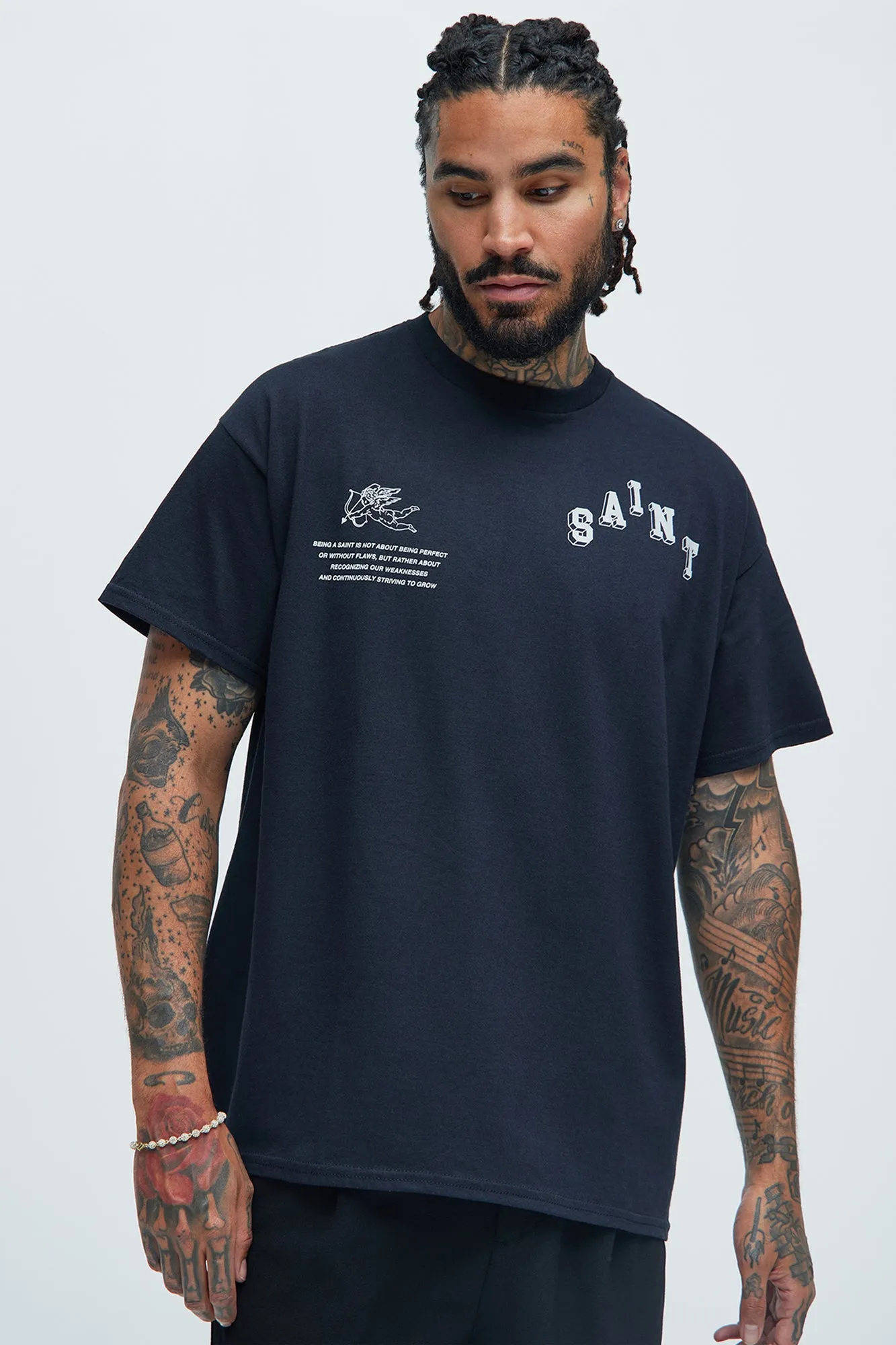 Saints 1998 Oversized Short Sleeve Tee - Black