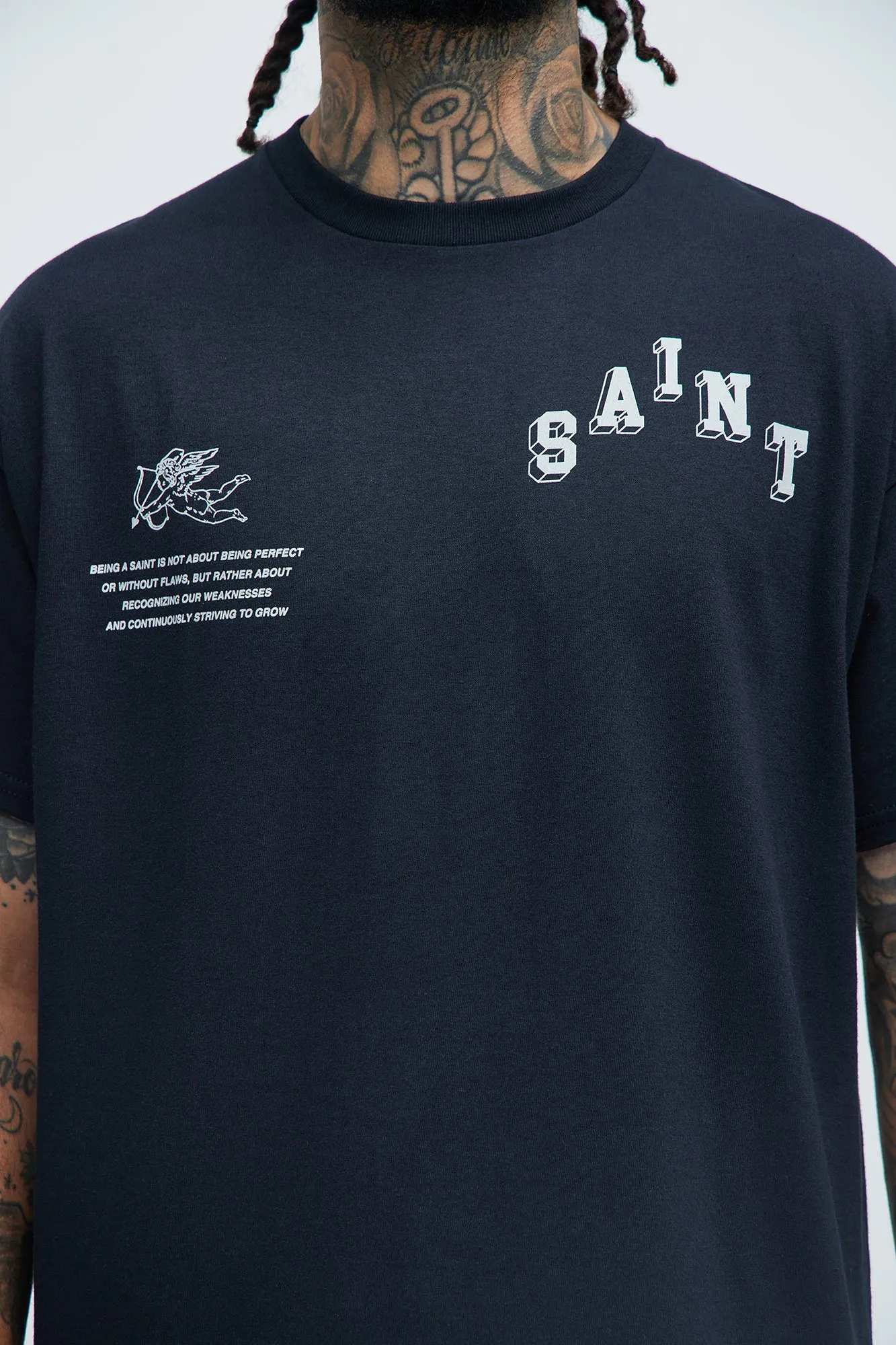 Saints 1998 Oversized Short Sleeve Tee - Black