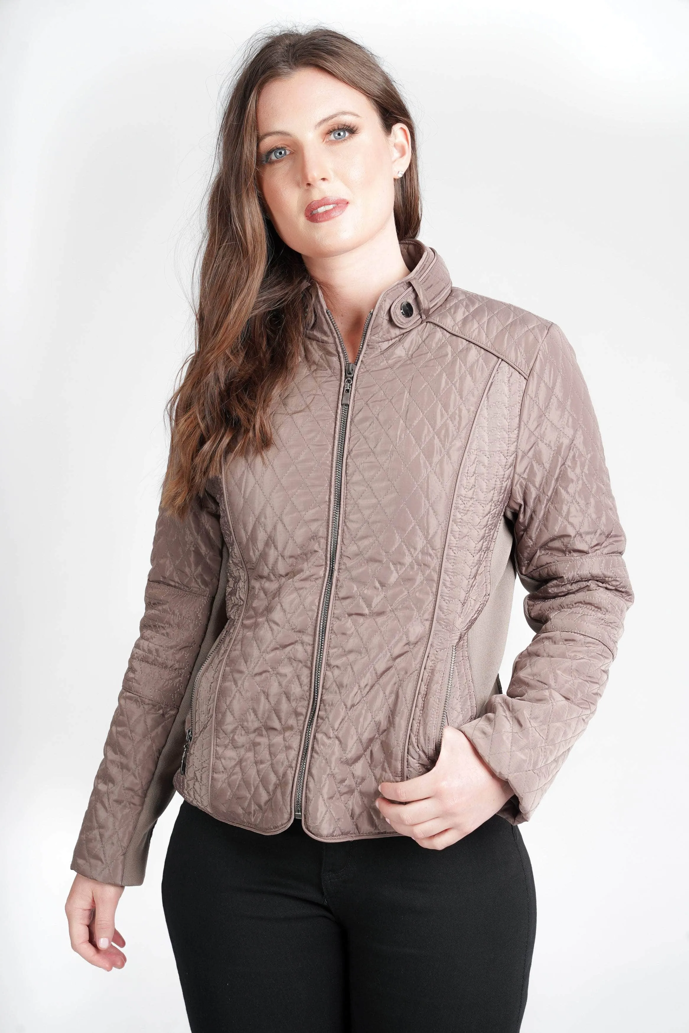 Saloos Diamond Quilt Design Fit Jacket