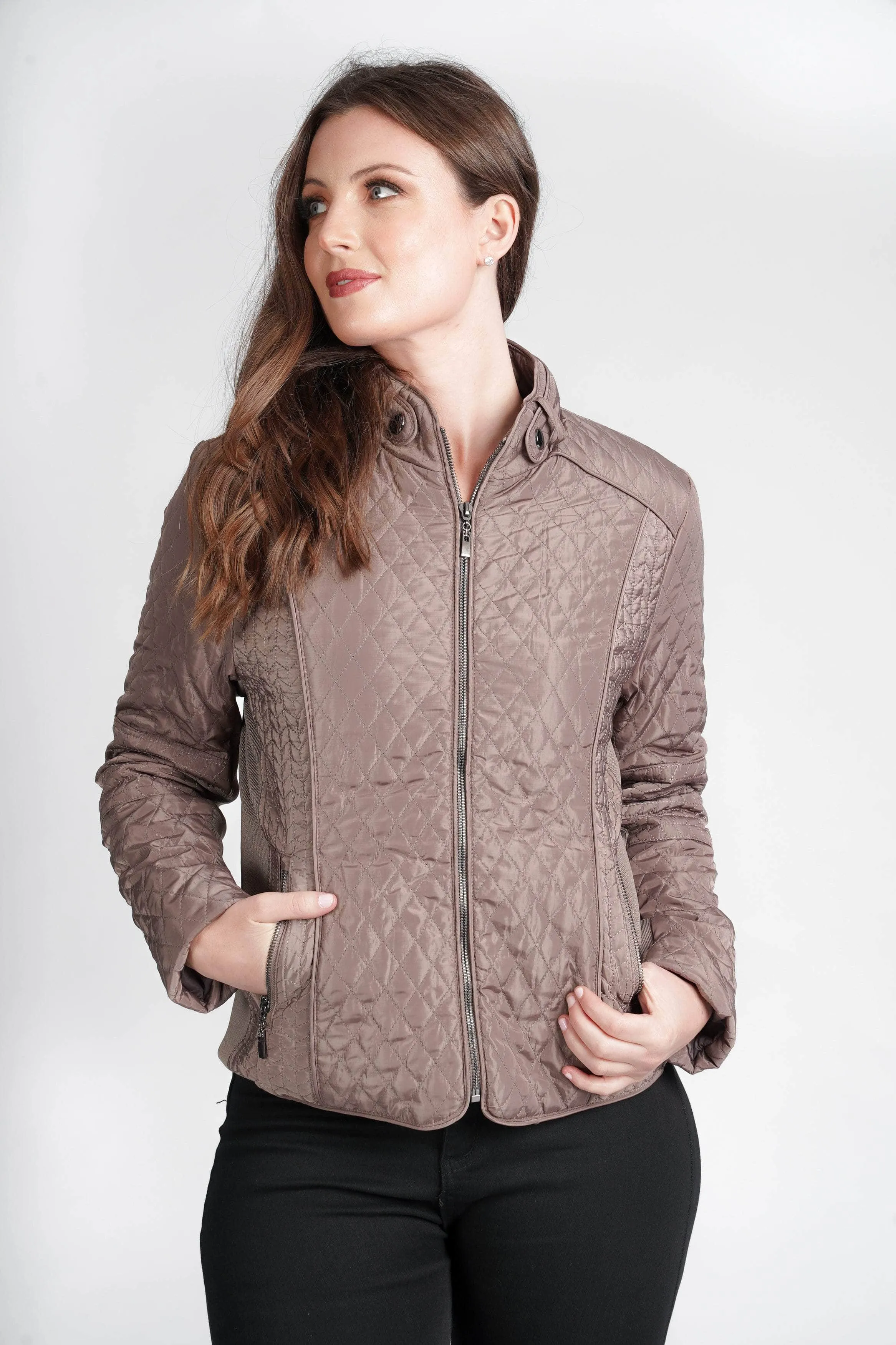 Saloos Diamond Quilt Design Fit Jacket