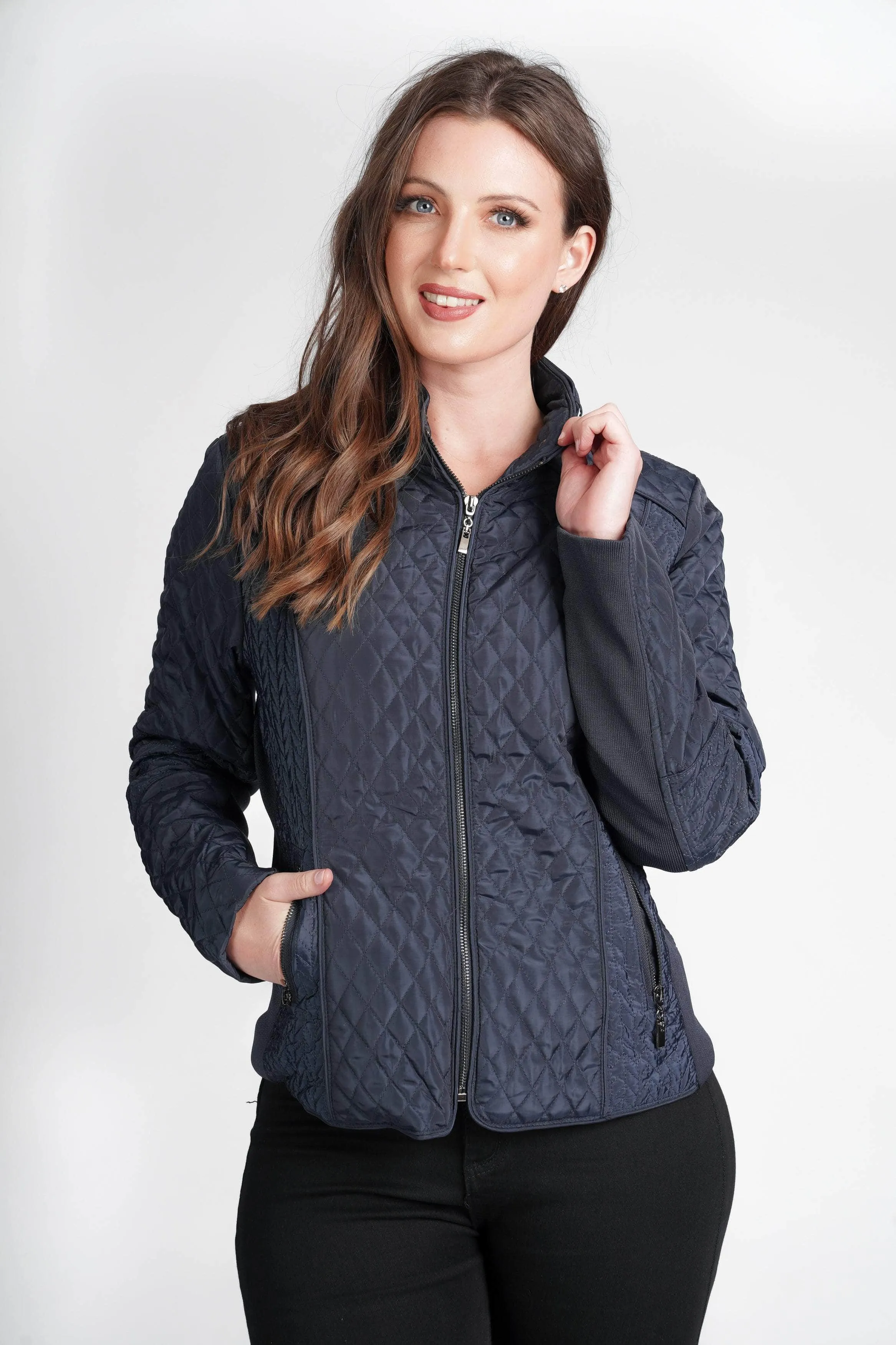 Saloos Diamond Quilt Design Fit Jacket