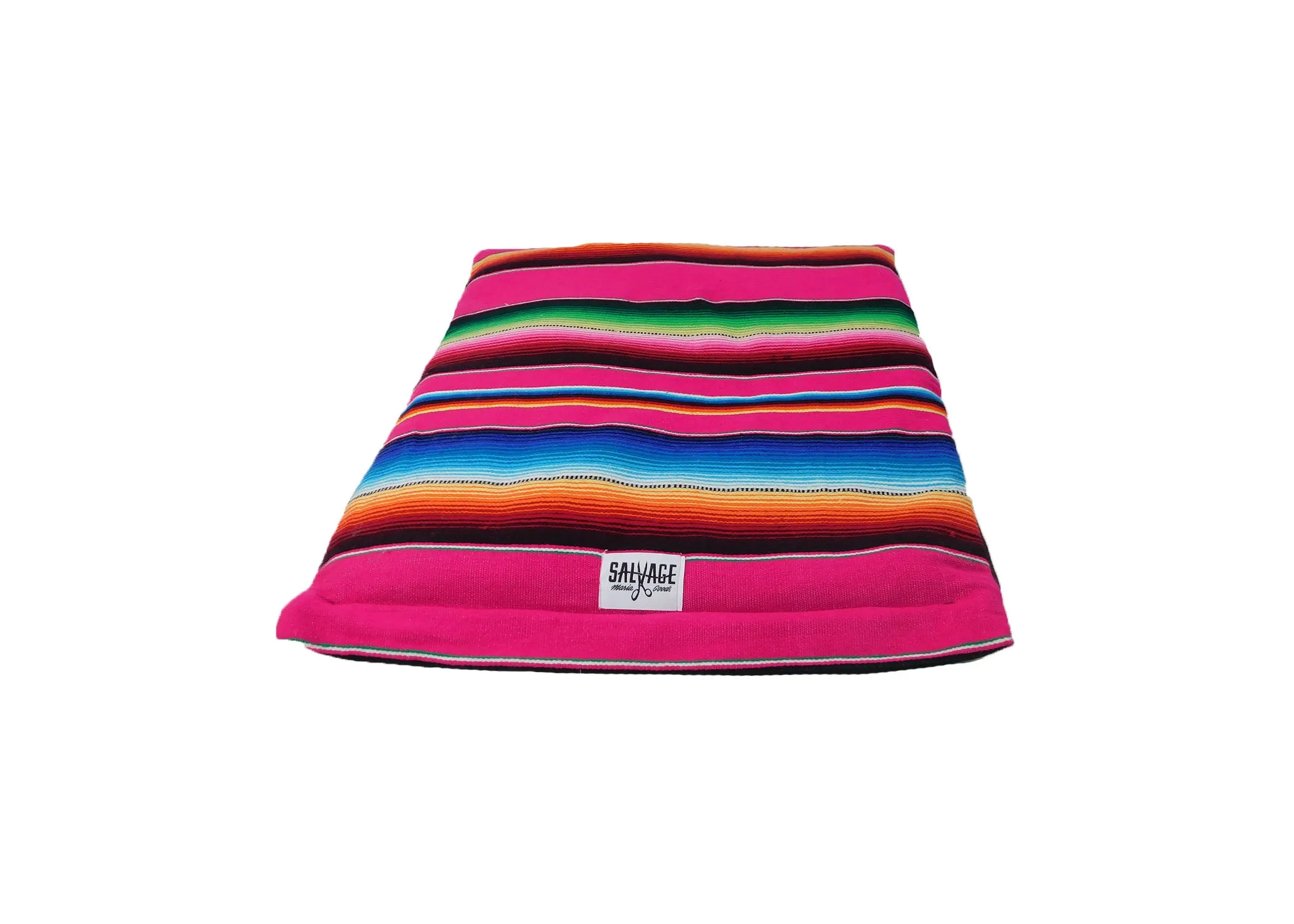 Saltillo Serape Rollup Bed- Hot Pink