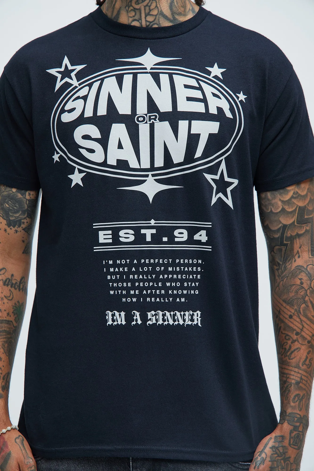 Sinner Saint Est 94 Short Sleeve Tee - Black