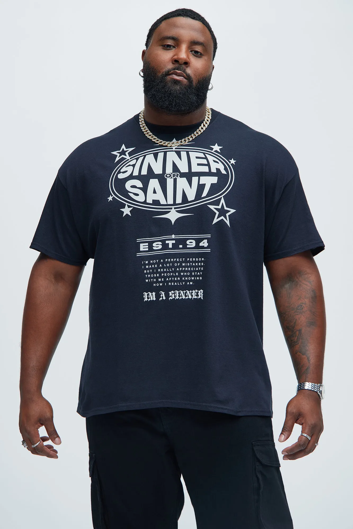 Sinner Saint Est 94 Short Sleeve Tee - Black