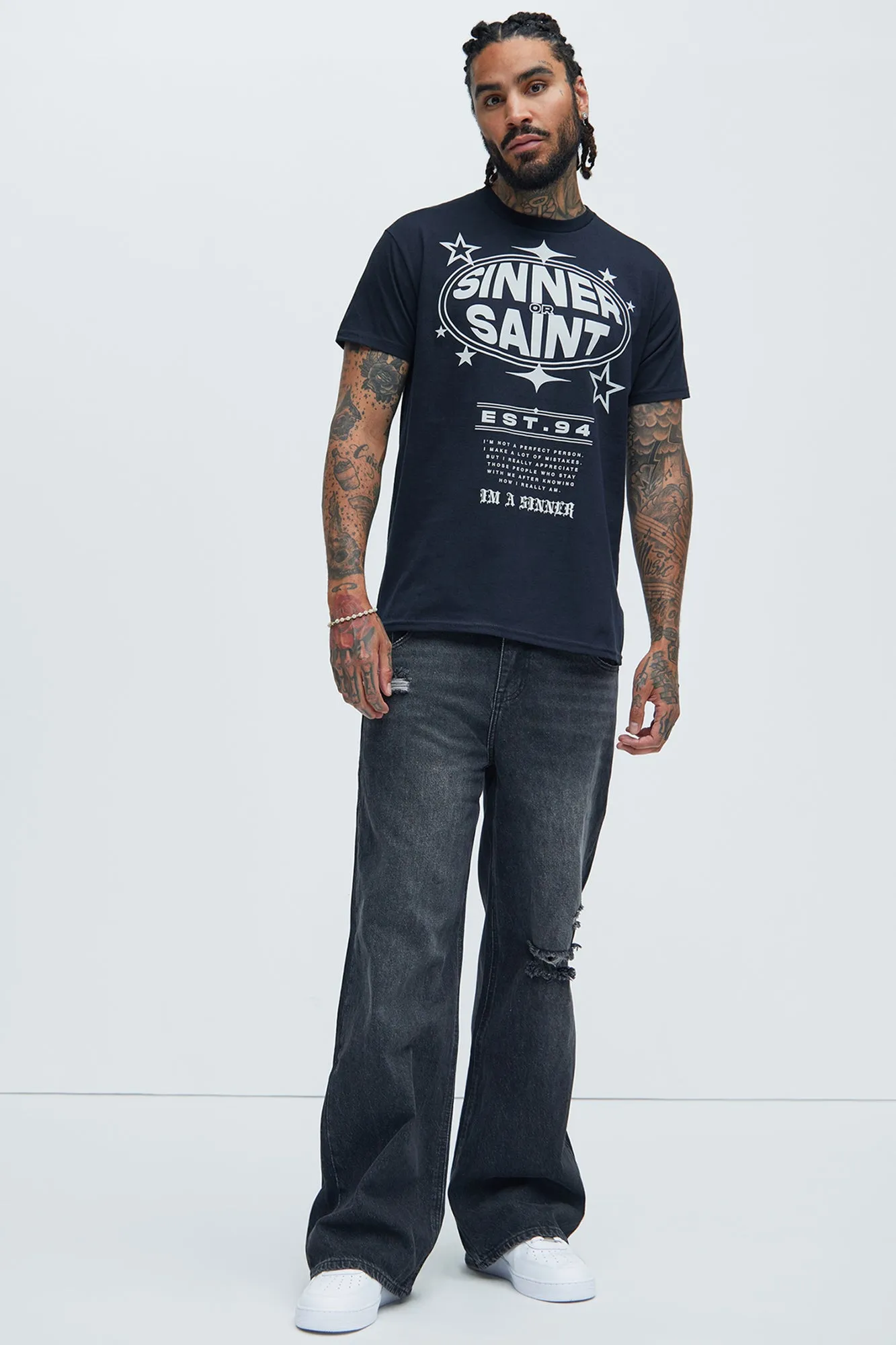 Sinner Saint Est 94 Short Sleeve Tee - Black