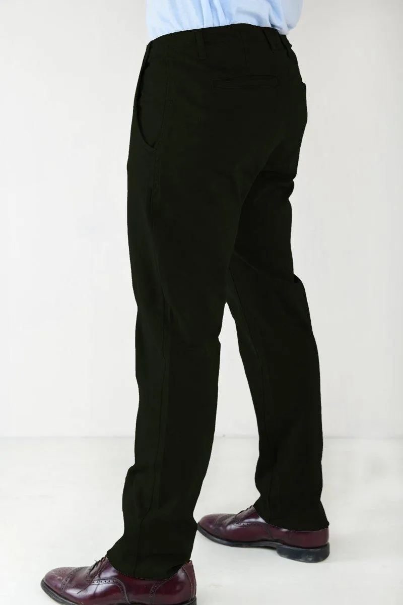 Slim Straight Fit Mens Casual Trousers