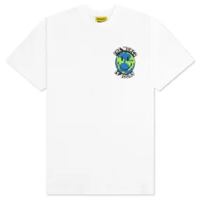 Smiley Peace and Harmony World T-Shirt - White