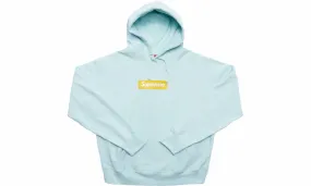 Supreme Box Logo Hooded Sweatshirt Ice Blue