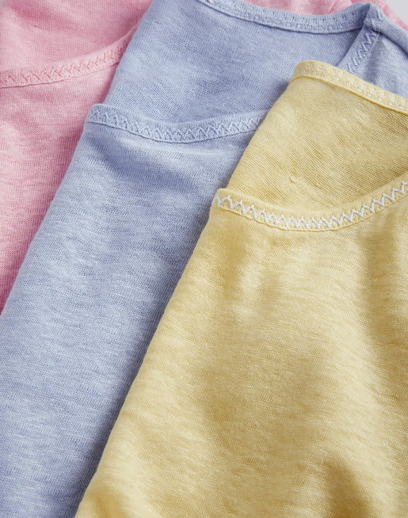 Tailored Linen T-shirt | Multiple Colours