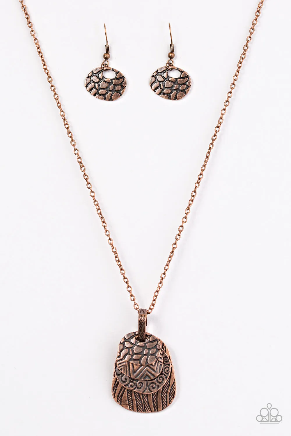 Texture Temptress Copper Necklace Set