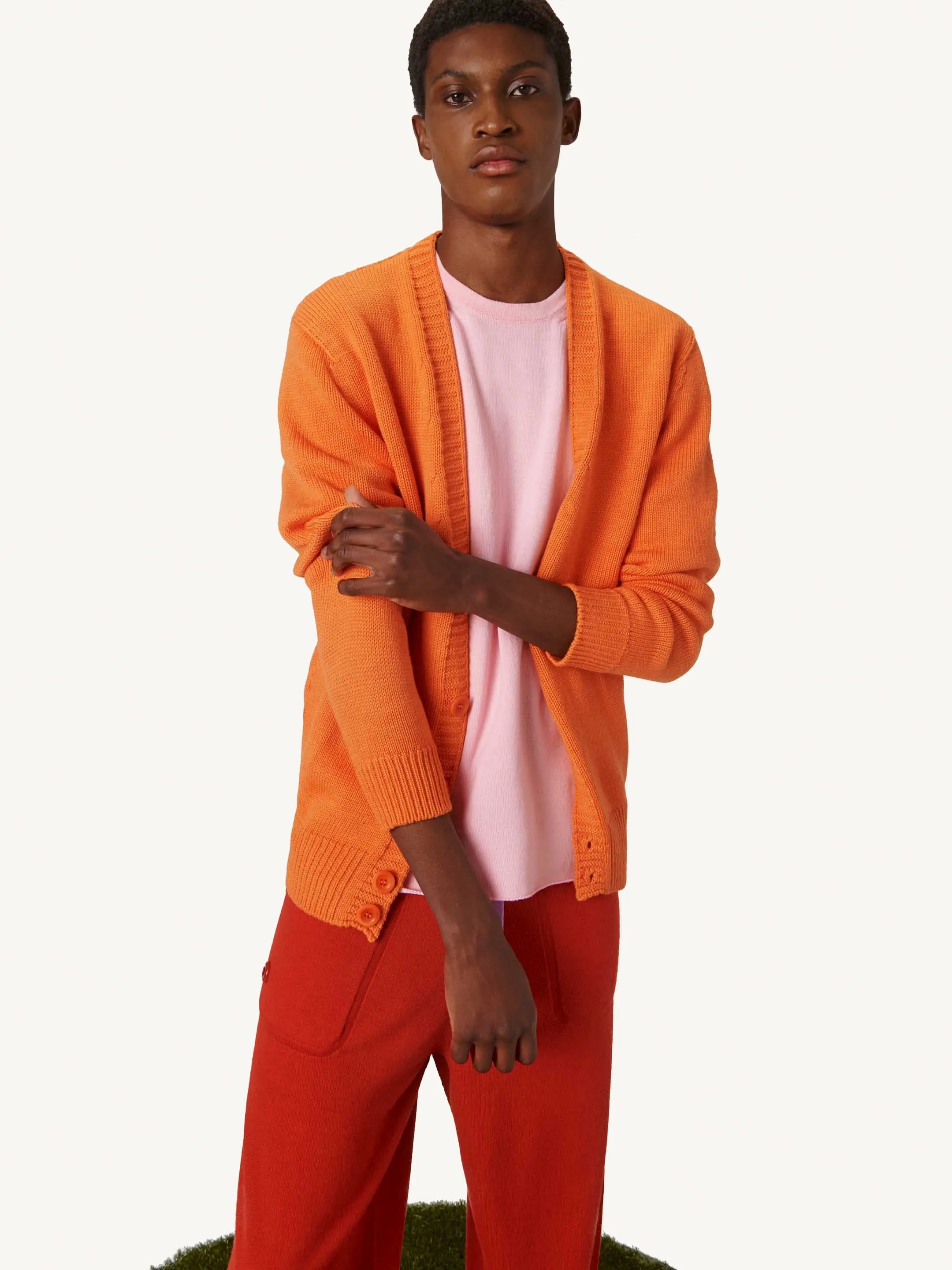 The Cardigan - Mahuika Orange