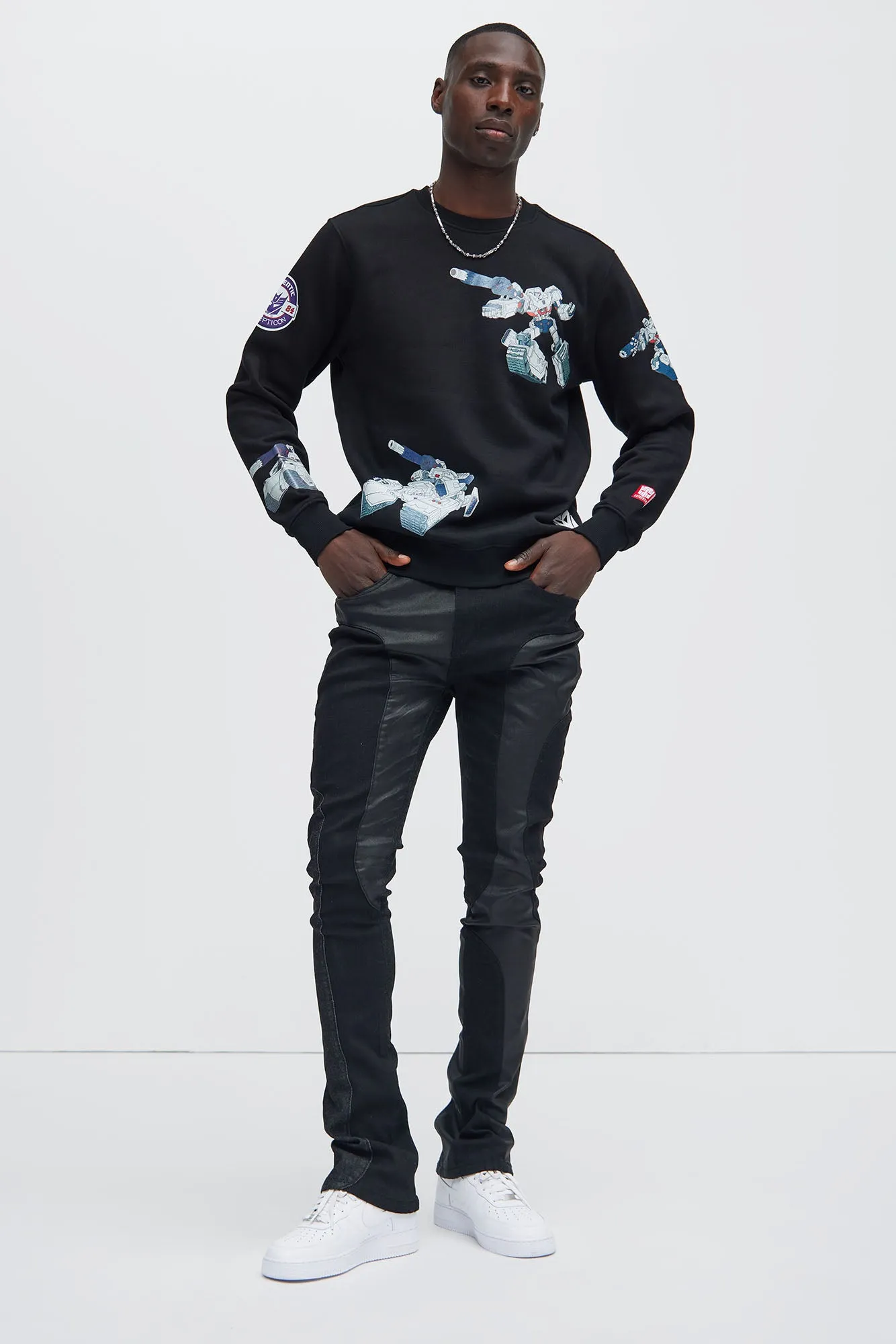 Transformer Megatron Crew Neck Sweater - Black