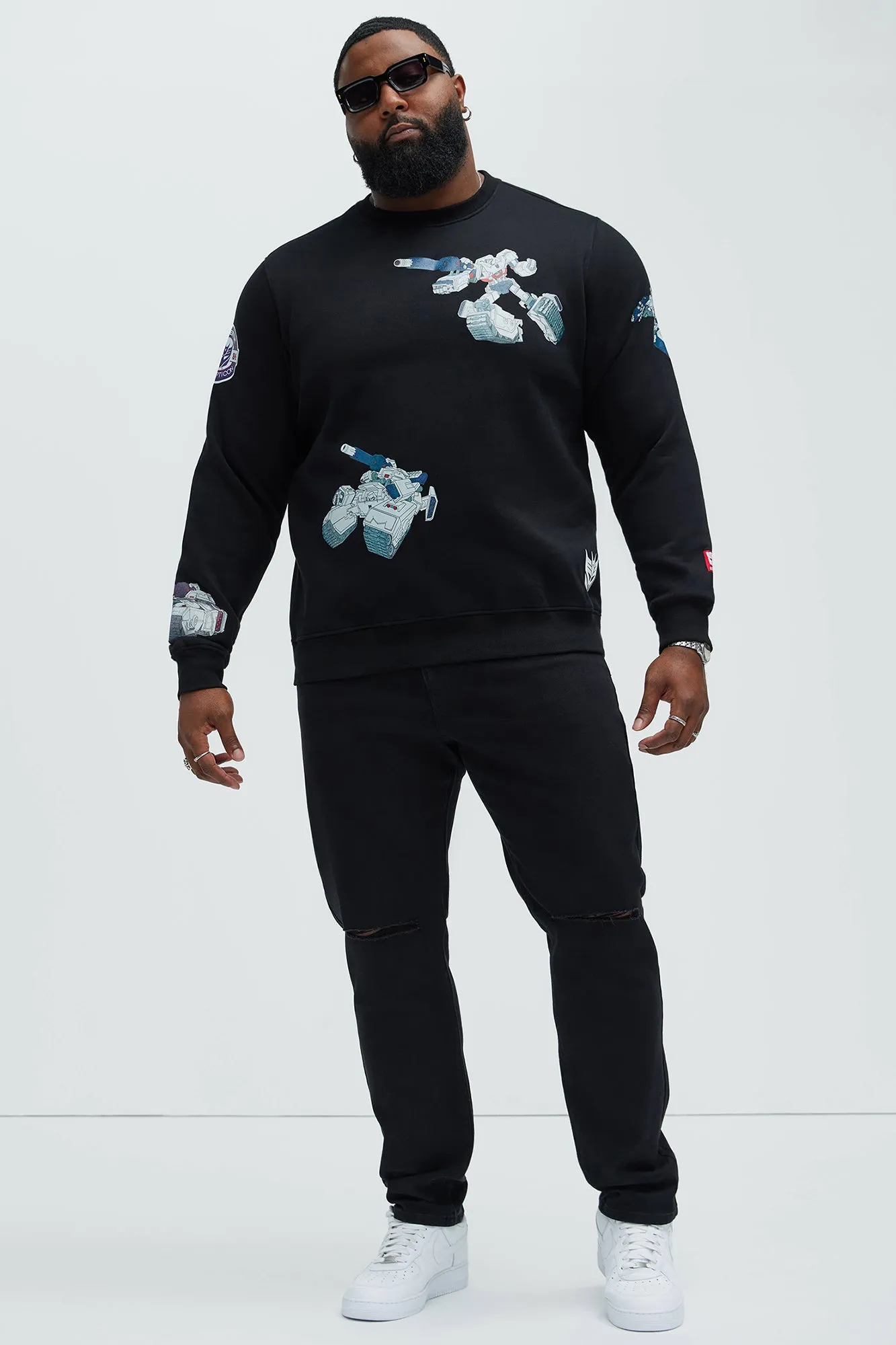 Transformer Megatron Crew Neck Sweater - Black