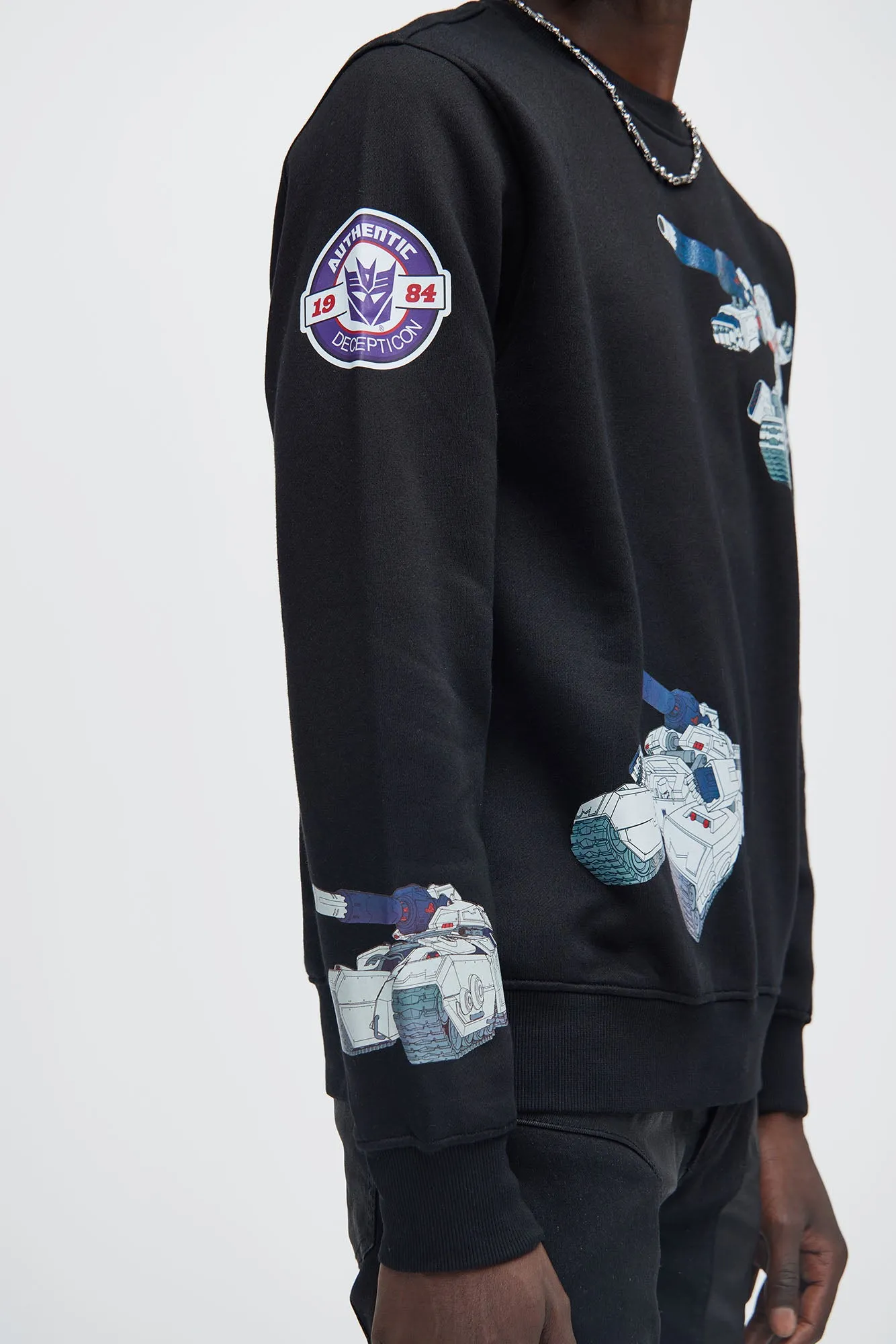 Transformer Megatron Crew Neck Sweater - Black