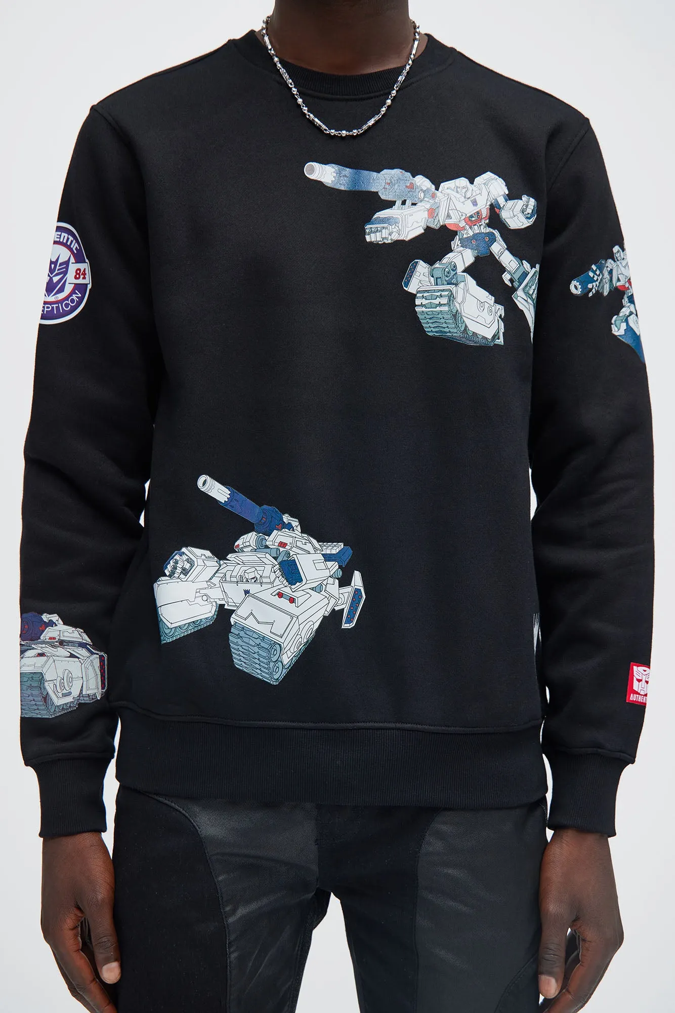 Transformer Megatron Crew Neck Sweater - Black