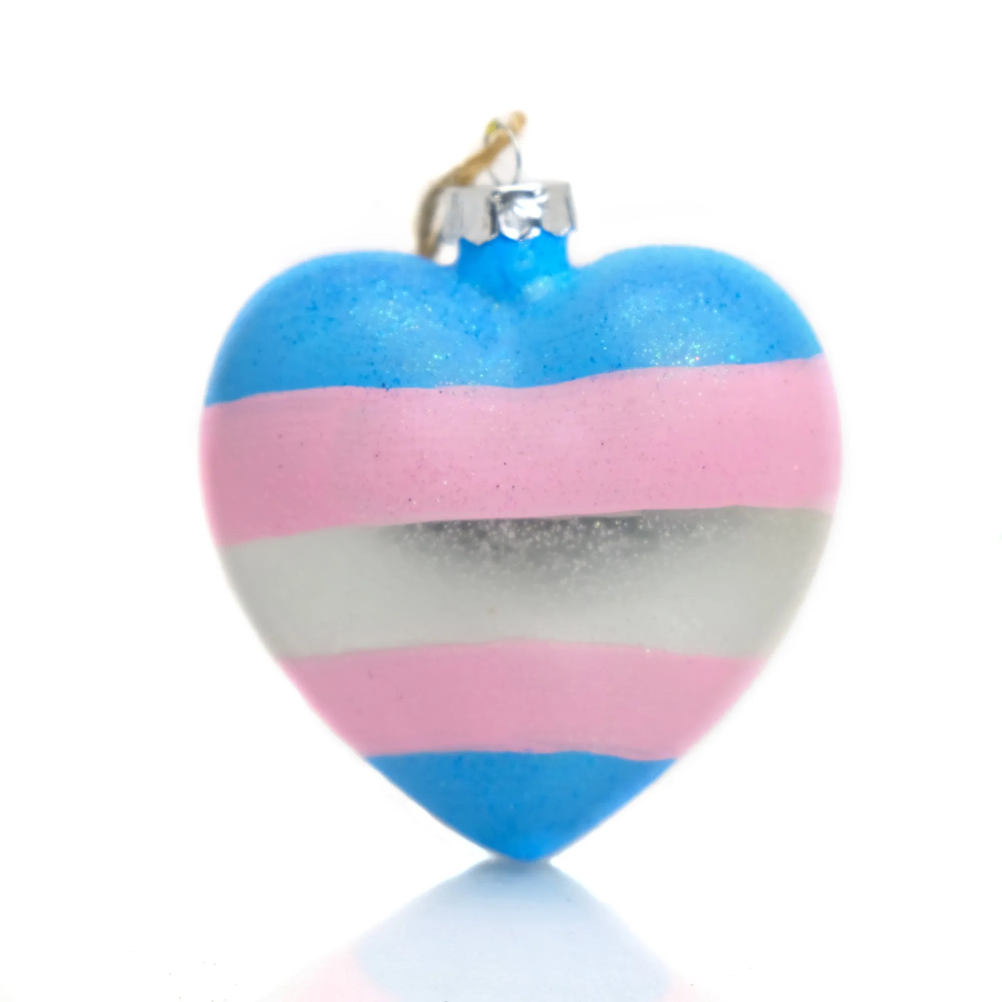 Transgender Pride Heart Ornament