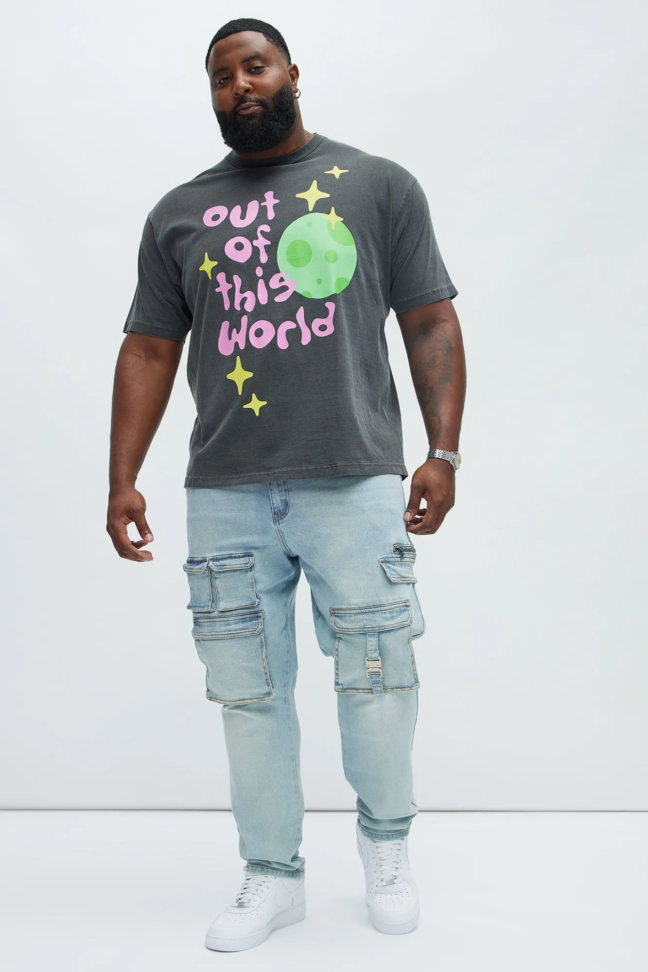 Vintage Out Of This World Short Sleeve Tee - Black