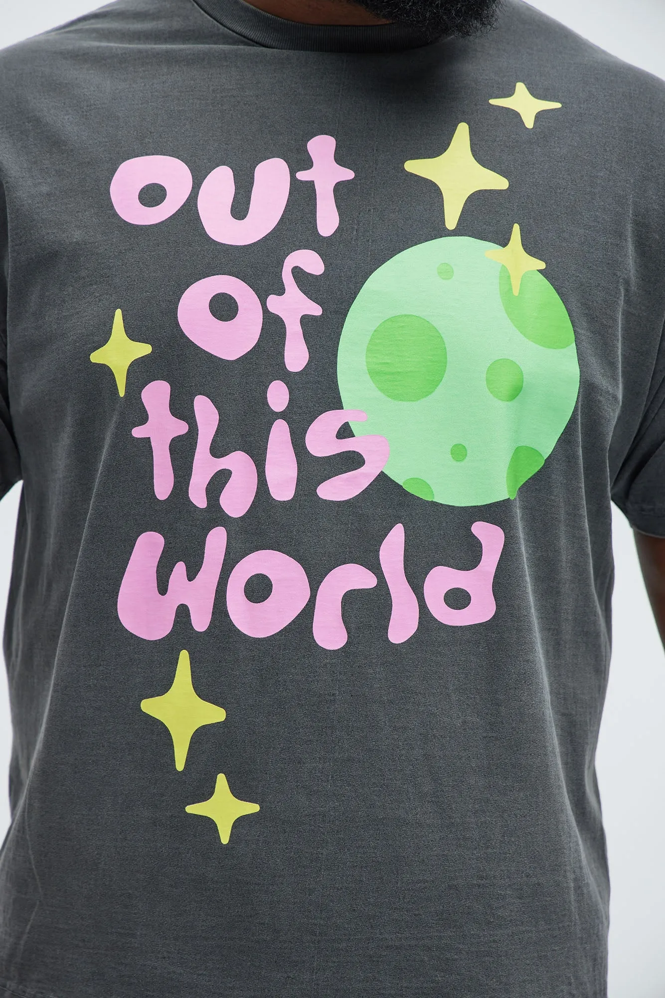 Vintage Out Of This World Short Sleeve Tee - Black