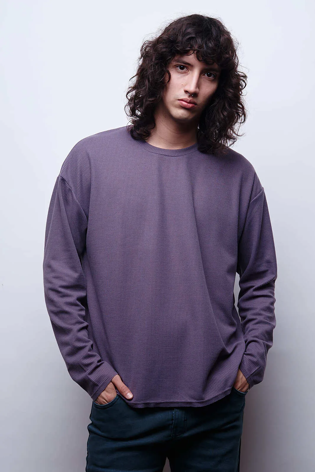 Waffer Essential Long Sleeve Tee - Uva