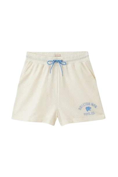 WOMEN SHORT BRIXTON PHYSIQUE ED MESH OFF WHITE